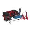 Low Profile Short Chassis Trolley Jack  2 Tonne & Accessories Bag Combo - Blue