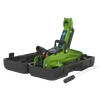 Short Chassis Trolley Jack with Storage Case 2 Tonne - Green
