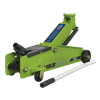 Heavy-Duty Long Reach Trolley Jack 3 Tonne - Green