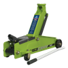 Heavy-Duty Long Reach Trolley Jack 3 Tonne - Green