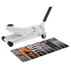 Low Profile Custom Design Trolley Jack with Rocket Lift 2 Tonne - White