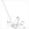 Low Profile Trolley Jack with Rocket Lift 3 Tonne