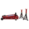 Standard Chassis Trolley Jack 3 Tonne with Axle Stands (Pair) 3 Tonne Capacity per Stand