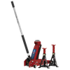 Standard Chassis Trolley Jack 3 Tonne with Axle Stands (Pair) 3 Tonne Capacity per Stand