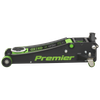 Premier Low Profile Trolley Jack with Rocket Lift 3 Tonne - Green