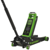 Premier Low Profile Trolley Jack with Rocket Lift 3 Tonne - Green