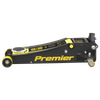 Premier Low Profile Trolley Jack with Rocket Lift 3 Tonne - Yellow