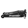 Premier Low Profile Trolley Jack with Rocket Lift 4 Tonne - Black