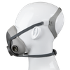 Reusable Half Mask without Filters