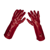 Worksafe® PVC Gauntlets 450mm, Red - Pack of 12 Pairs