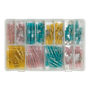 Adhesive Lined Heat Shrink Terminal Assortment 142pc - Blue, Red & Yellow