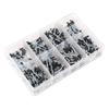 Black Anodised Rivet Assortment 200pc