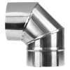 Stainless Steel Exhaust/Flue 90° Bend for ABI600 & ABI1000 120mm