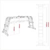 Aluminium 4-Way Multipurpose Adjustable-Height Ladder - EN 131