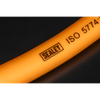High-Visibility Hybrid Air Hose with 1/4"BSP Unions 5m x 8mm