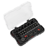 Premier Black Go-Through Lock-On™ Low Profile Socket & Bit Set 1/4"Sq Drive 31pc