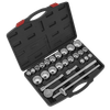Premier Metric/Imperial Socket Set 3/4"Sq Drive 12-Point 26pc