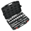 Premier Metric/Imperial Socket Set 3/4"Sq Drive 12-point 26pc