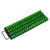 Premier Socket Rail Tray 1/4", 3/8" & 1/2"Sq Drive - Hi-Vis Green
