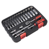 Lock-On™ Socket Set 1/4"Sq Drive 32pc