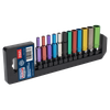 Premier Deep Multi-Coloured Socket Set 1/4"Sq Drive 12pc