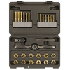 Premier Hexagonal Tap & Die Set 26pc Hexagonal  - Imperial - Titanium Coated