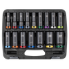 Lock-On™ Deep Impact Socket Set 1/2"Sq Drive 16pc