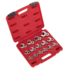 Premier Crow's Foot Open-End Spanner Set 3/8"Sq Drive 15pc