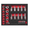 Premier TRX-Star* Socket & Security Bit Set 1/4"Sq & 3/8"Sq Drive 29pc