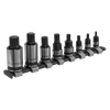 Premier Black Spline Socket Bit Set 1/4", 3/8" & 1/2"Sq Drive 8pc
