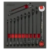 Premier Black Combination Ratchet Spanner Set 12pc