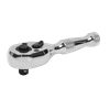 Premier Stubby Pear-Head Ratchet Wrench with Flip Reverse 1/4"Sq Drive