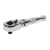 Premier Stubby Flexi-Head Ratchet Wrench 1/4"Sq Drive