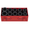 Premier Metric/Imperial Deep Impact Socket Set 1"Sq Drive 10pc