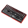 Premier Metric/Imperial Socket Set 1/4"Sq Drive 41pc