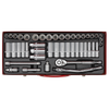 Premier Metric/Imperial Socket Set 3/8"Sq Drive 45pc