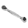 Micro Ratchet Bit Driver & Wrench 1/4"Sq & 1/4"Hex Drive