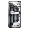 Premier Black Combination Ratchet Spanner Set 7pc