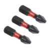 Premier Pozi Impact Power Tool Bits #2 x 25mm 3pc