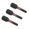 Premier Hex Impact Power Tool Bits 3 x 25mm 3pc