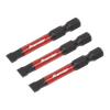 Premier Slotted Impact Power Tool Bits 6.5 x 50mm 3pc