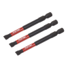 Premier Slotted Impact Power Tool Bits 6.5 x 75mm 3pc