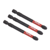 Premier Pozi Impact Power Tool Bits #3 x 75mm 3pc