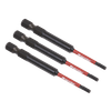 Premier Hex Impact Power Tool Bits 2.5 x 75mm 3pc