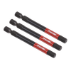 Premier Hex Impact Power Tool Bits 6 x 75mm 3pc