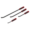 Premier Heavy-Duty Angled Pry Bar Set with Hammer Cap 4pc