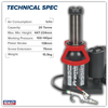 Premier Manual/Air Hydraulic Bottle Jack 20 Tonne