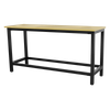 Heavy-Duty Steel Workbench with 25mm MDF Top 1.8m