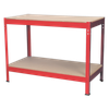 Steel Workbench with Wooden Top 1.2m