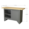 Heavy-Duty Workbench with Cupboard